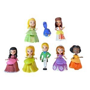 Disney Jr Sofia The First Figures Lot James Mia Blue Bird Amber Vivian Maya